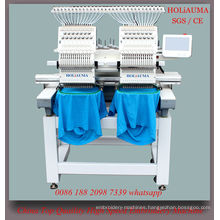 New Condition 2 Head 15 Color Computerized Automatic Embroidery Machine for 3D Cap Garment Embroidery
